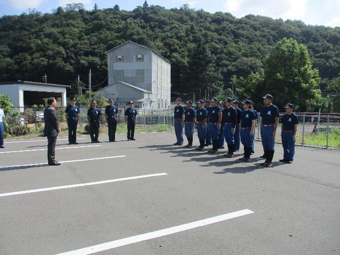 群馬県消防ポンプ操法競技大会の様子