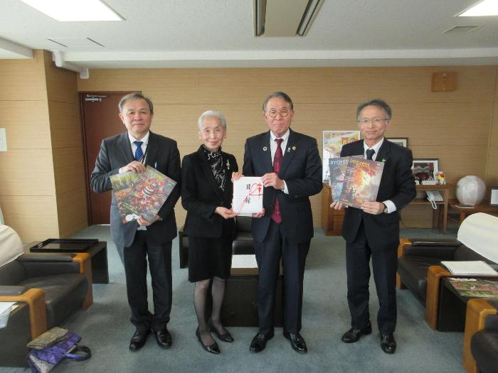 杉原みち子様寄附贈呈式の様子