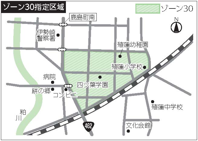 令和3年度ゾーン30上植木本町周辺地域(市立殖蓮小学校周辺)地図