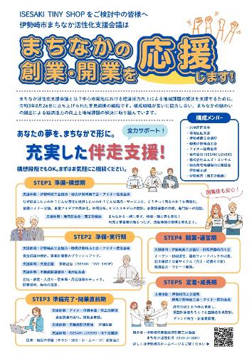 いせさきタイニーショップのチラシ