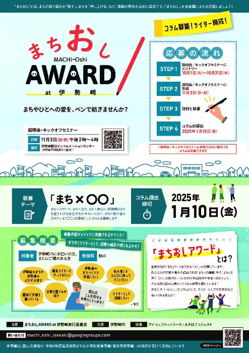 まちおしAWARD＠伊勢崎チラシ