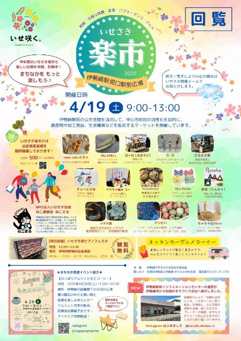 4月楽市チラシ表