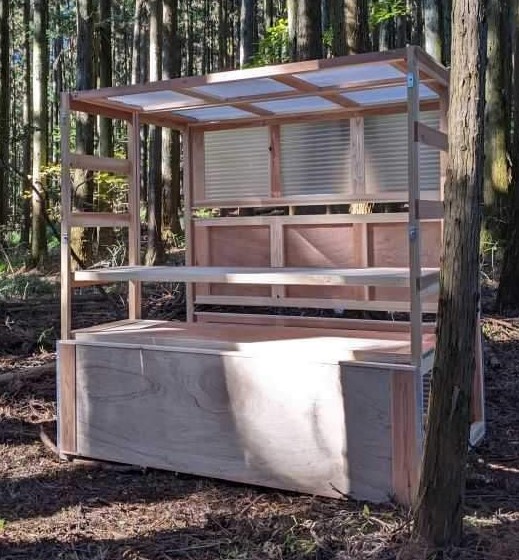 木製ブース「ウチソト」