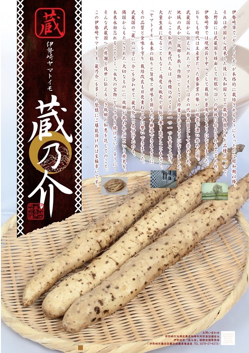 伊勢崎ヤマトイモ「蔵乃介」フェアのチラシ