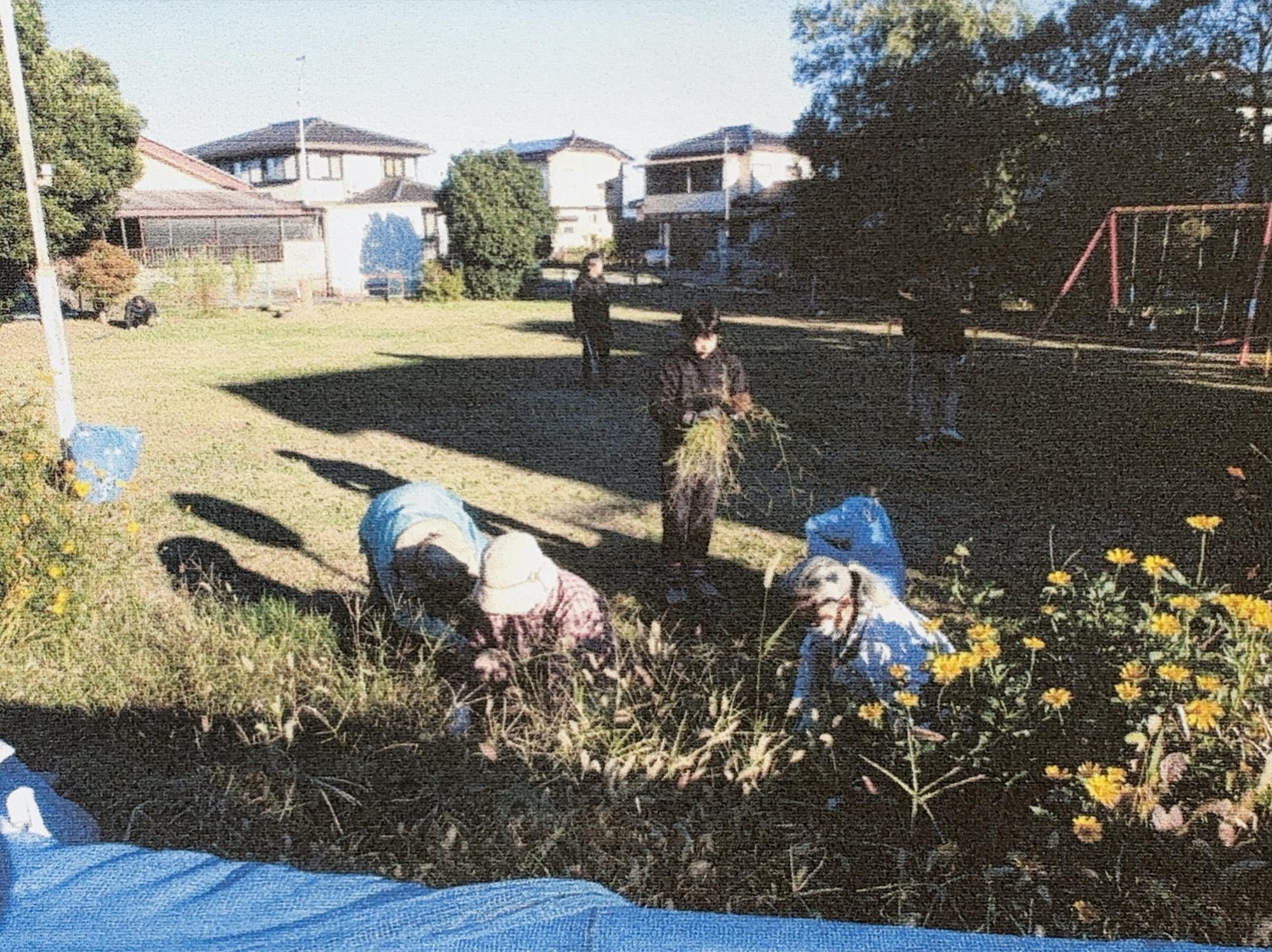 太田町薬師一公園愛護会の活動の様子