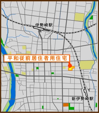 従前居住者用住宅の位置図