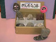 色々な石を集めて標本箱を作った写真