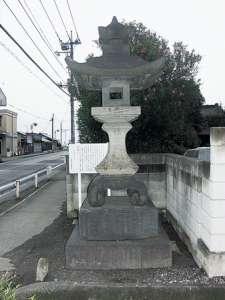 伊勢崎河岸の石灯籠の写真