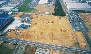 十三宝塚遺跡の航空写真