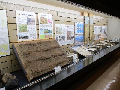 江戸時代に浅間山が噴火し伊勢崎が被害を受けた展示です