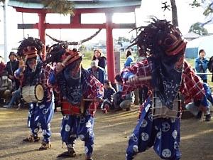 東新井の獅子舞の写真