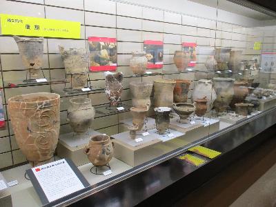 企画展「ヒミツの縄文土器大集合」で展示している、縄文時代後期の土器です