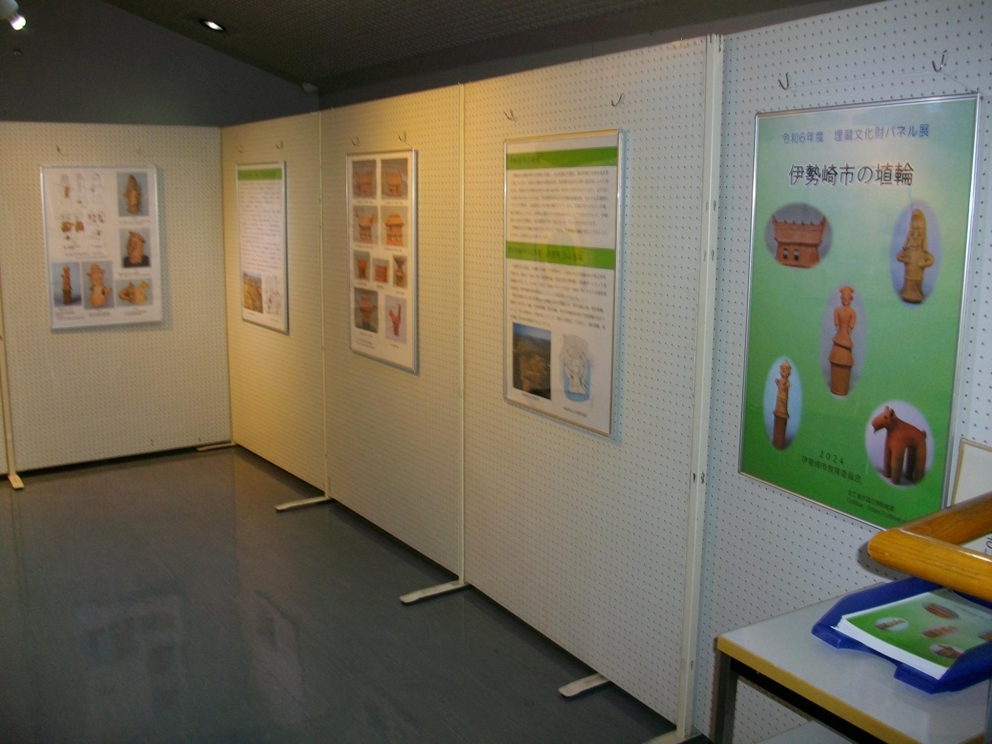 赤堀歴史民俗資料館での昨年度のパネル展の様子